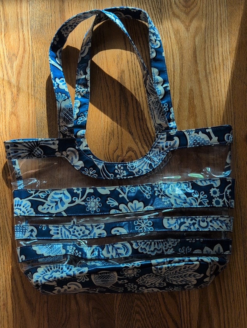 Vera Bradley Blue Floral Clear Tote Bag - Women